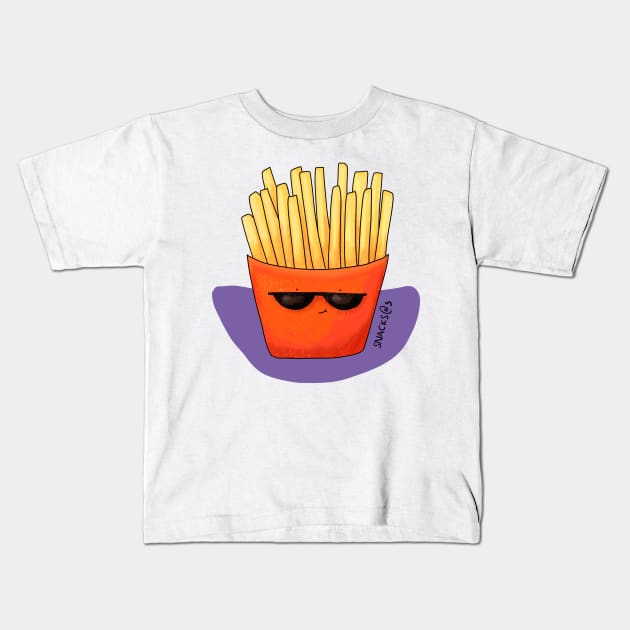 Lucien the French Fries Kids T-Shirt by Snacks At 3